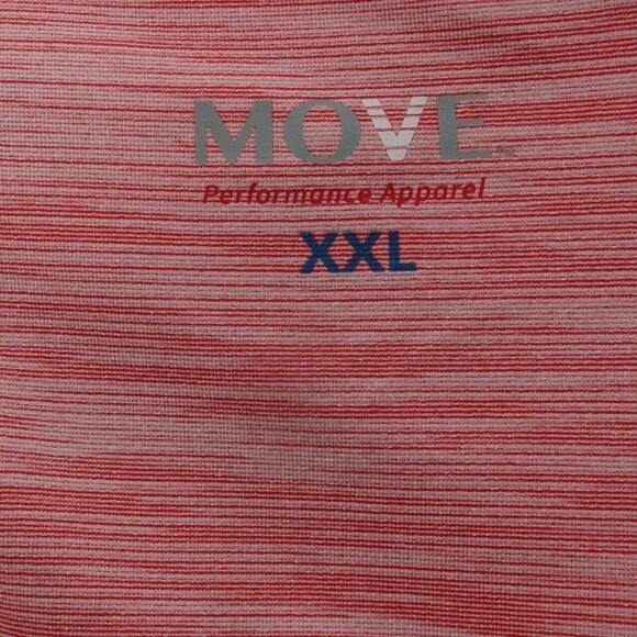 Nordstrom MOVE Performance Apparel Salmon Pink Polo Shirt Size XXL - Picture 2 of 6